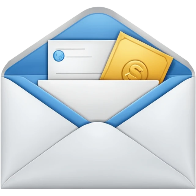 Salary enclosed in an envelope emoji