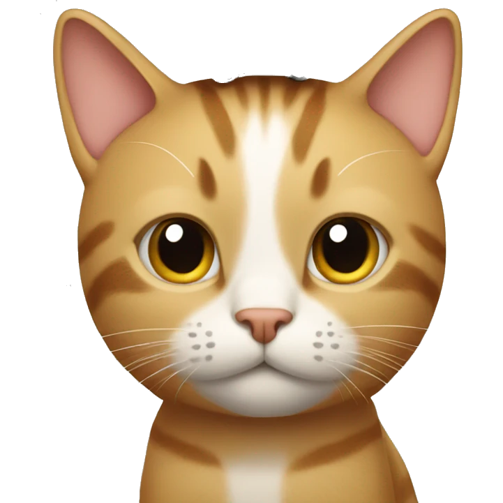Cat with a car on his head emoji