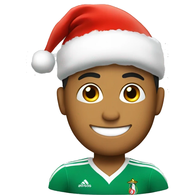 cr7 with santa hat emoji