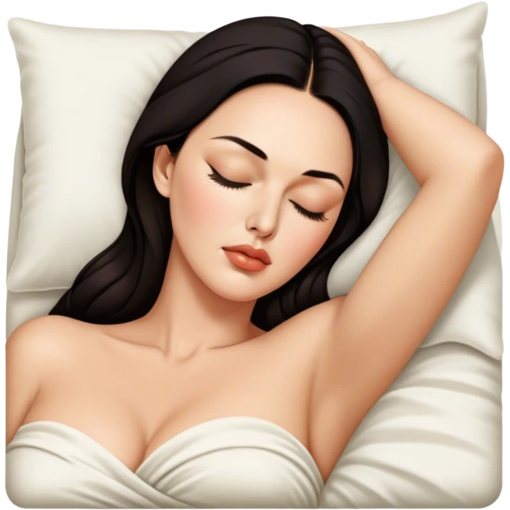 Monica Bellucci sleeping emoji