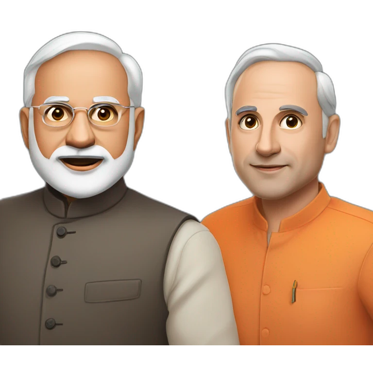 Narendra modi and meloni emoji