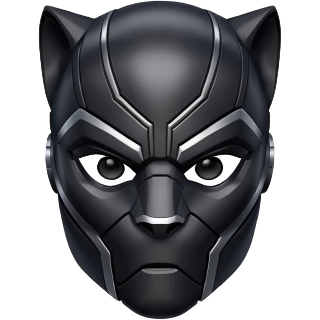 black panther marvel superhero full mask headshot emoji