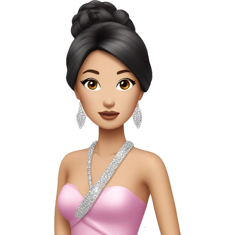 glamorous asian barbie  emoji