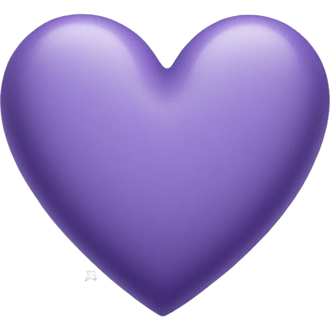 Lavender heart with stars  emoji