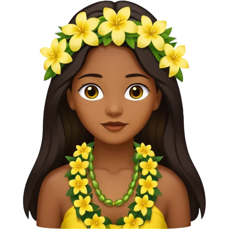 hawaian woman emoji