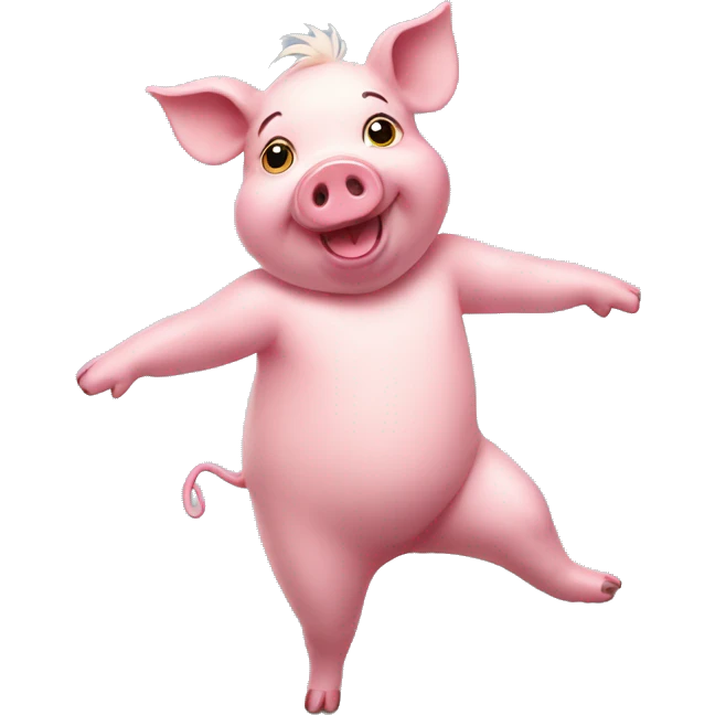 dance pig emoji