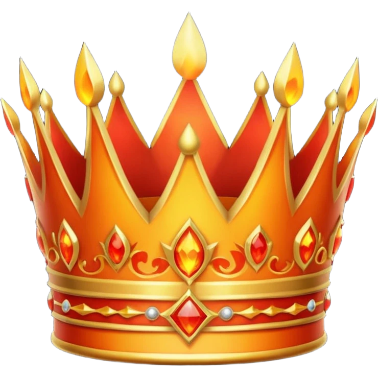 Coroa pegando fogo emoji