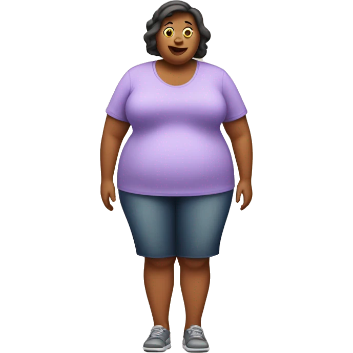 obese woman emoji