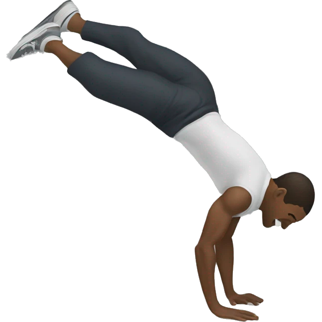 Guy doing a backflip  emoji