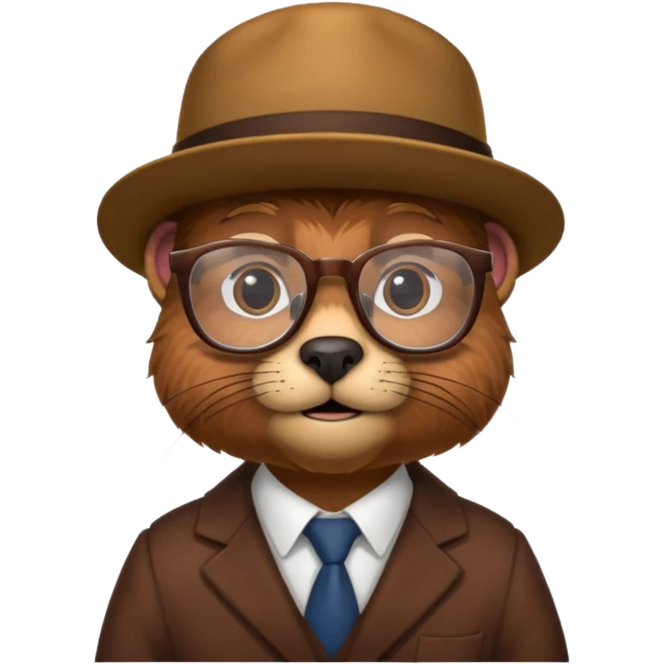 young beaver professor emoji