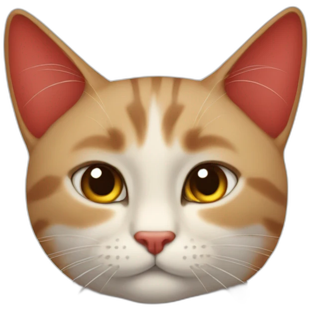 gato pelaje rojo emoji