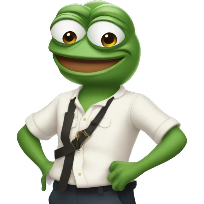 Pepe blinks his eyes emoji