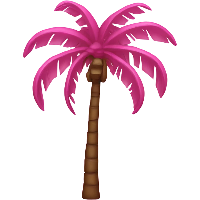 pink palm tree  emoji