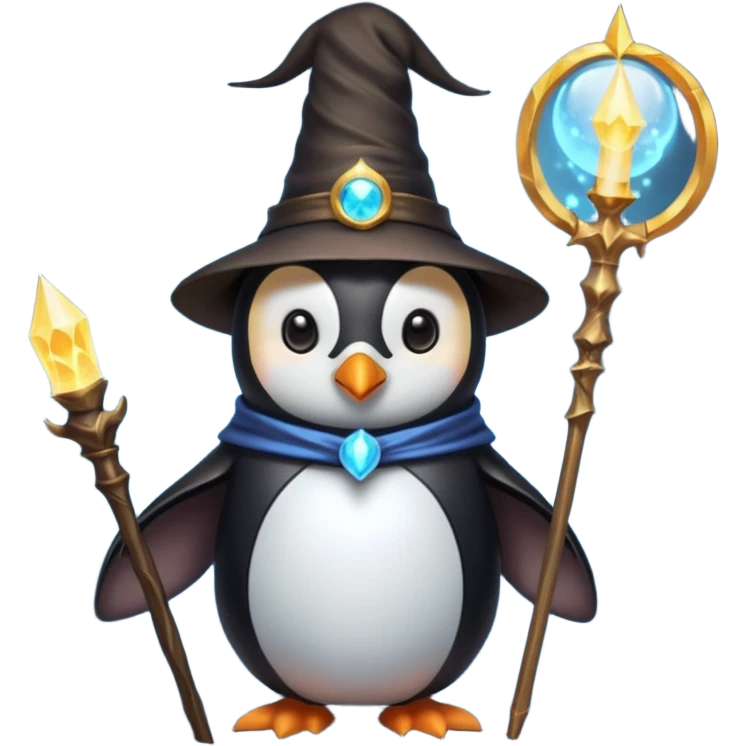 Penguin Wizard emoji