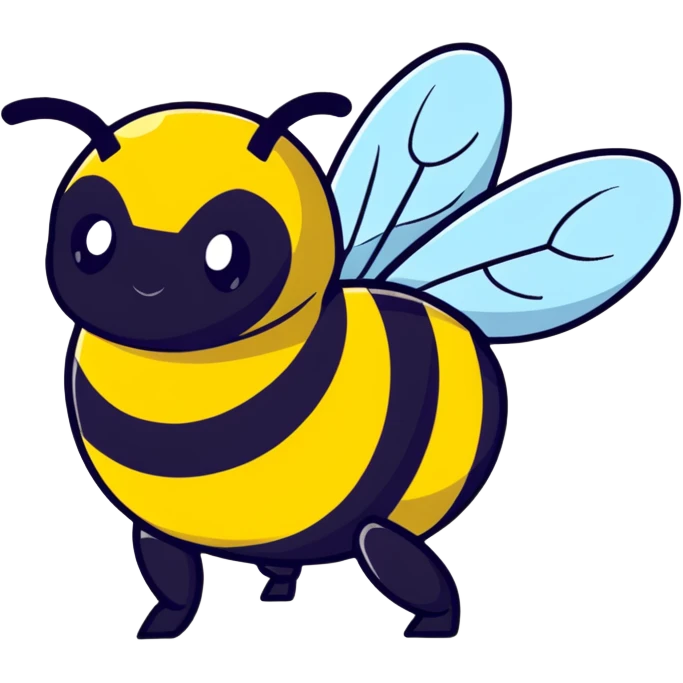 cartoon bumblebee emoji