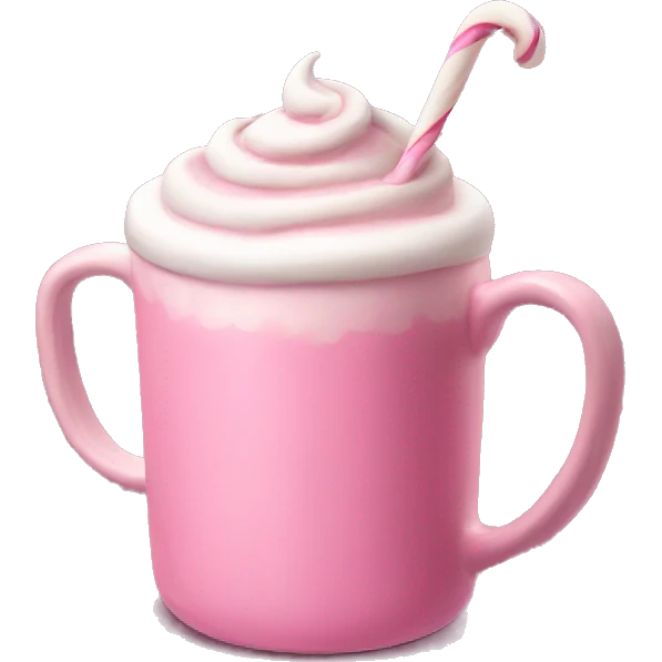 pink hot chocolate  emoji