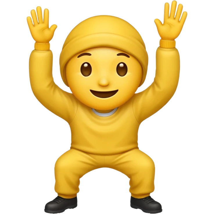 Emoji dabbing emoji