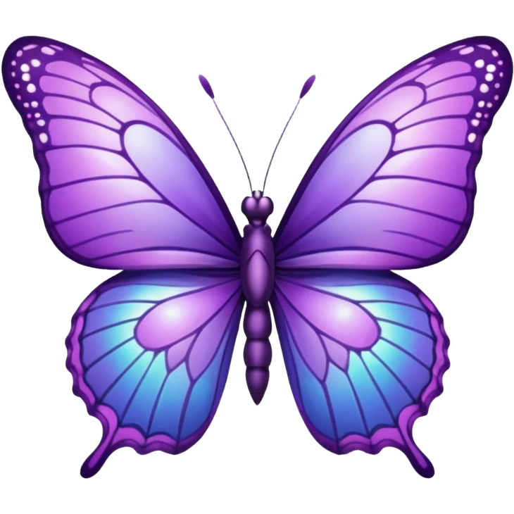 Borboleta roxa emoji emoji