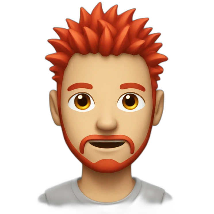 red-spiked-haired-guy emoji