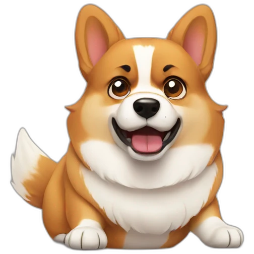 corgi angry emoji