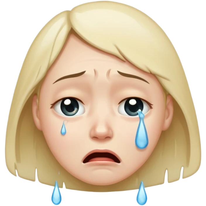 crying face emoji, expressive and clear emoji