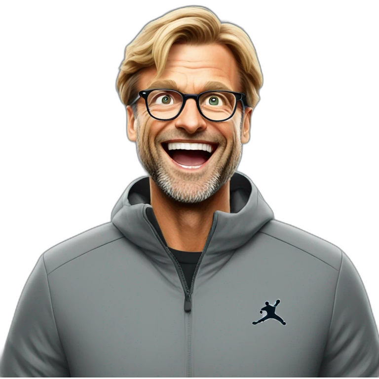 Klopp celebrating emoji