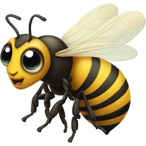 Bee with huge eyes emoji
