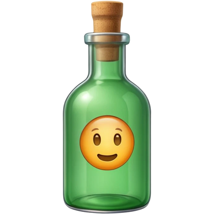 Message letter in green Bottle emoji