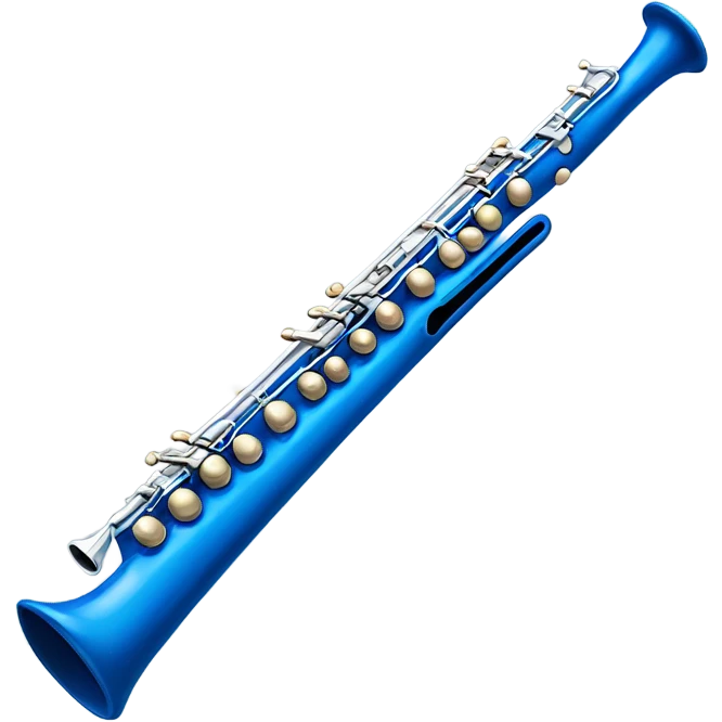 Blue flöte emoji