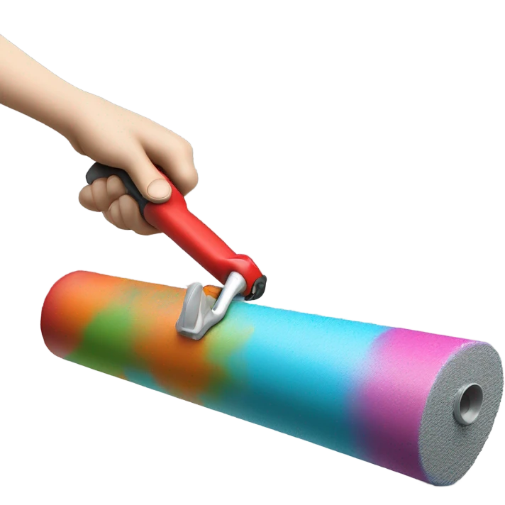 paint roller in hand emoji