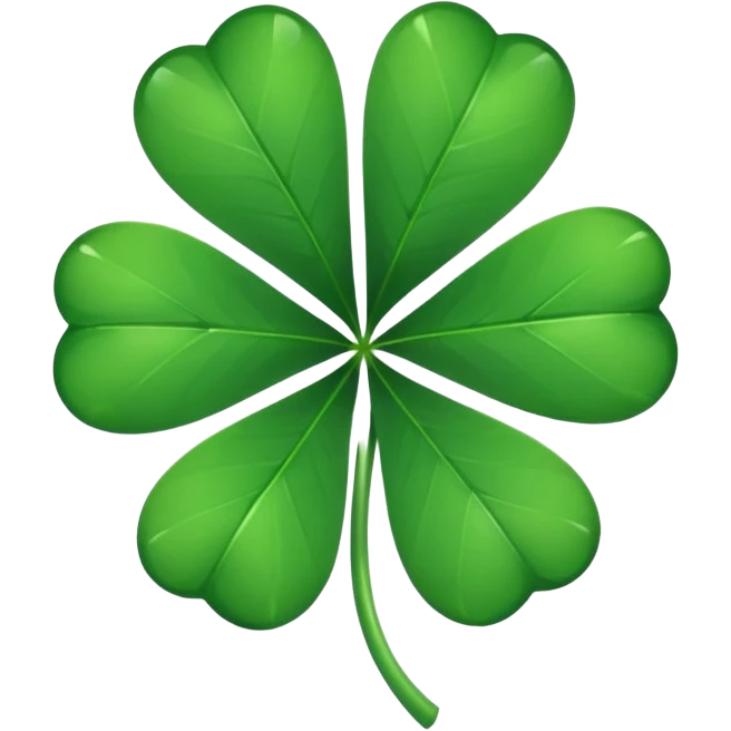 Clover white edge emoji