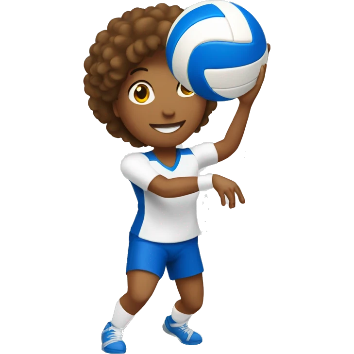 Volleyball player setting the ball emoji
