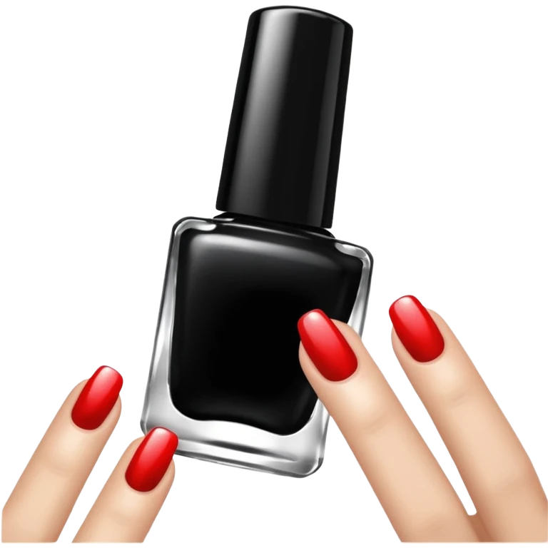 black nail polish emoji