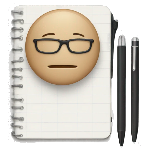 Notebook personal with a pen  emoji