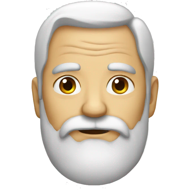 old man with beard emoji