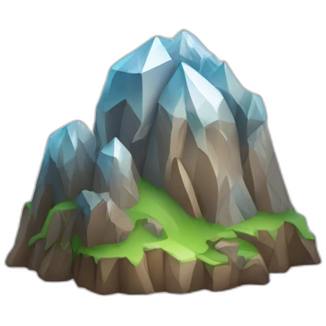montagne de diamants emoji