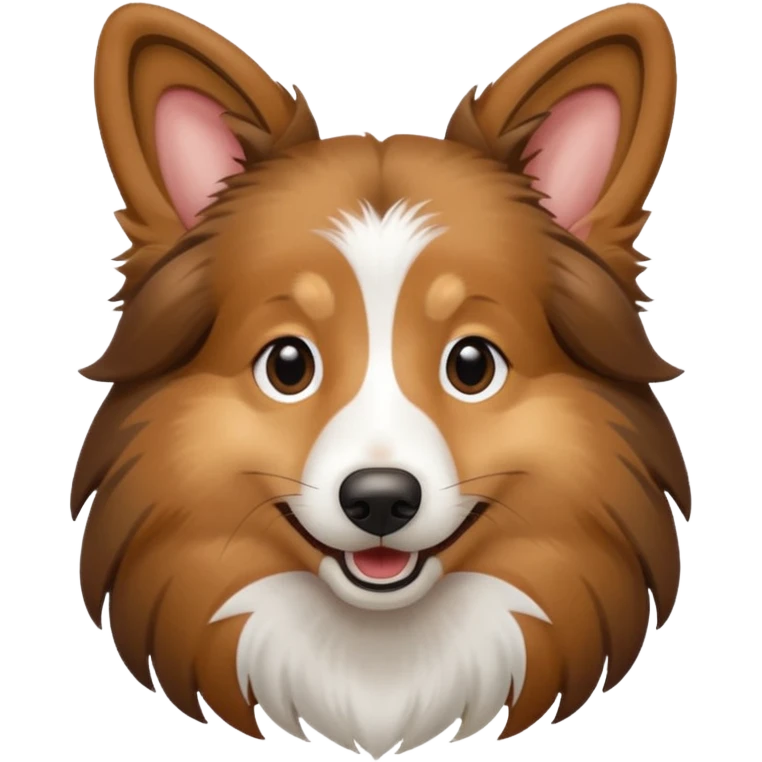 Sheltie winking emoji