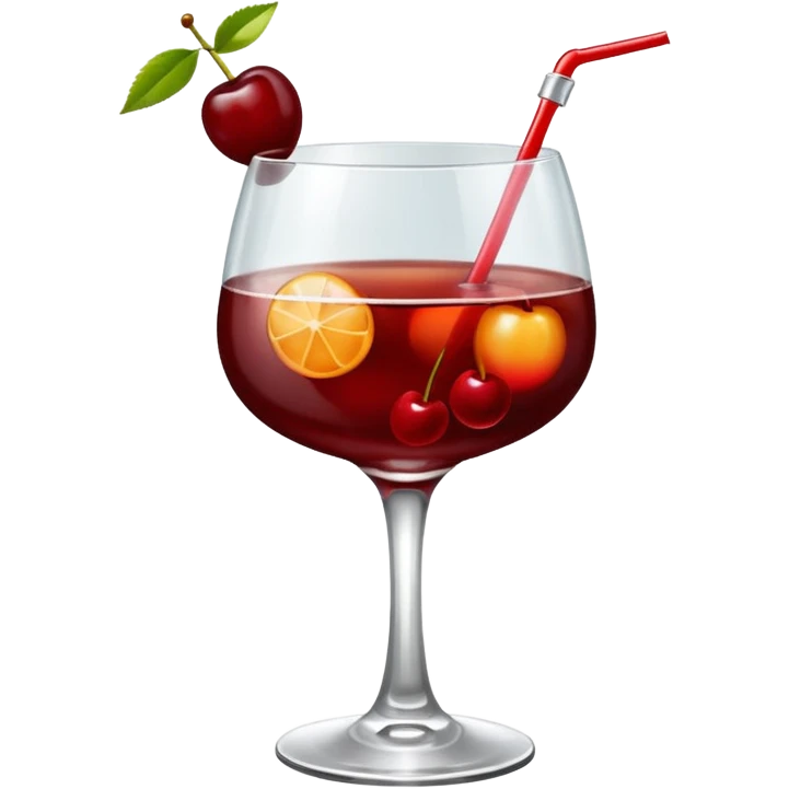 Mach mir einen Cherry Manhattan Cocktail mit wenig Kirschen emoji
