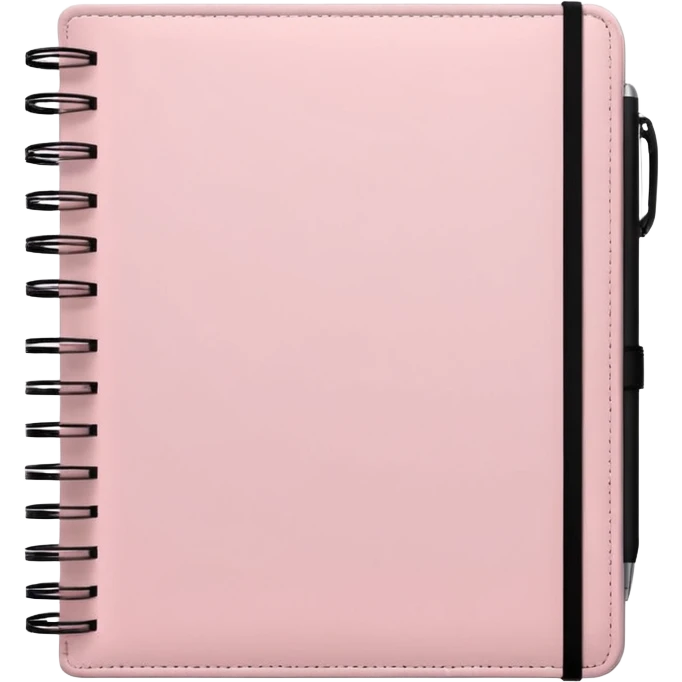 Light Pale Pink money management note book emoji