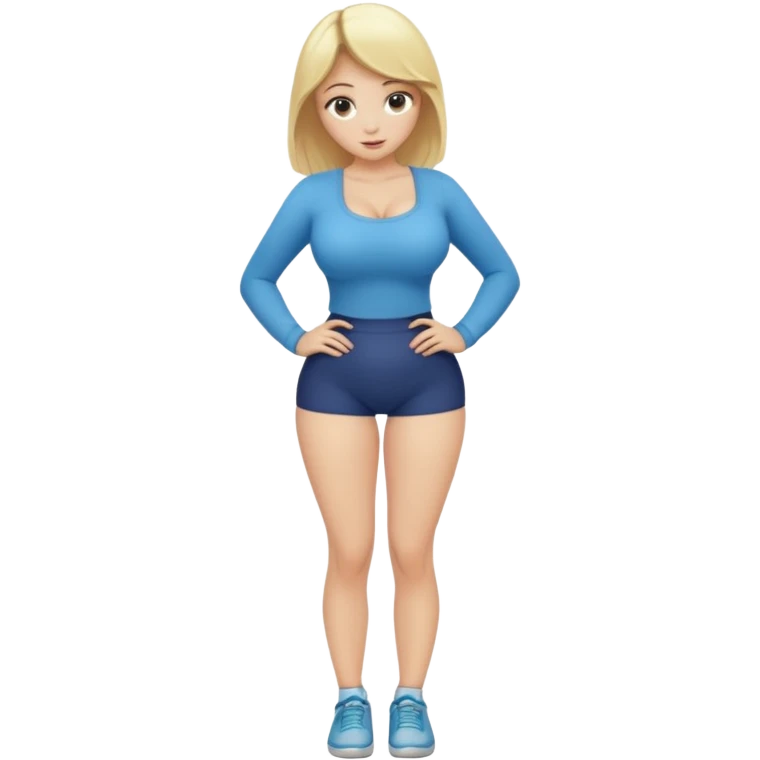 fullbody naked busty teen young blonde pawg buxom bending over sfw emoji