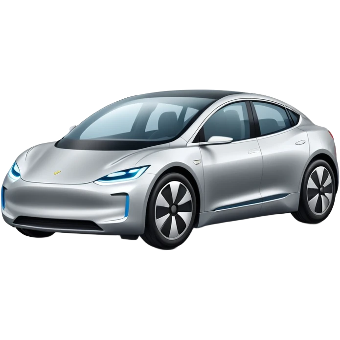 modern sleek electric car emoji