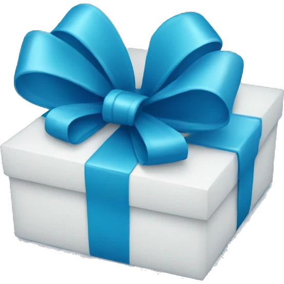 present blue emoji