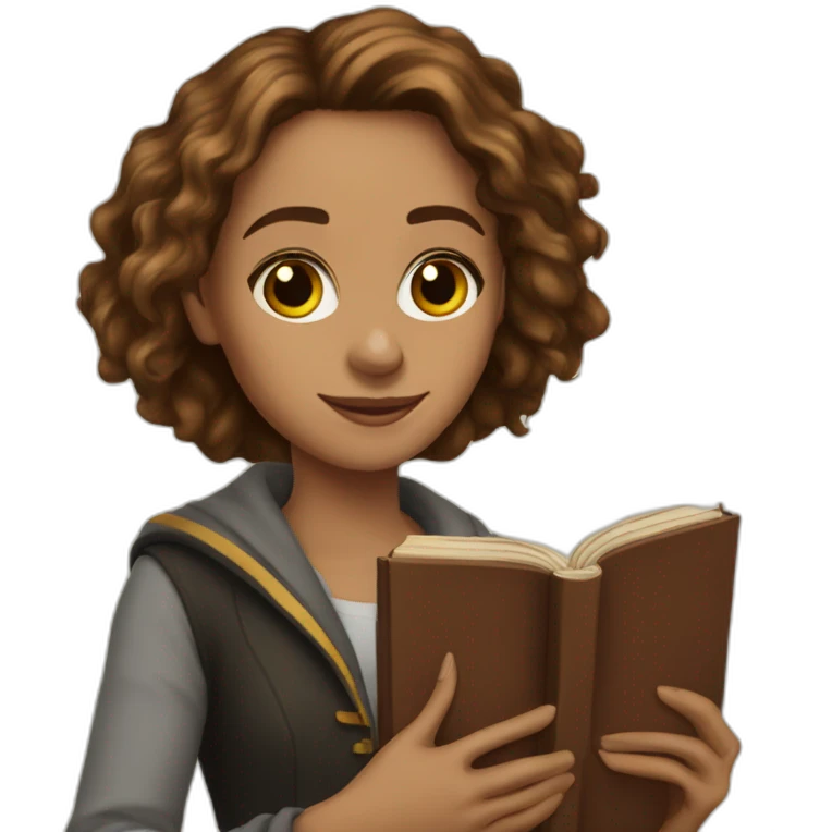 hermione-granger-with-a-book emoji