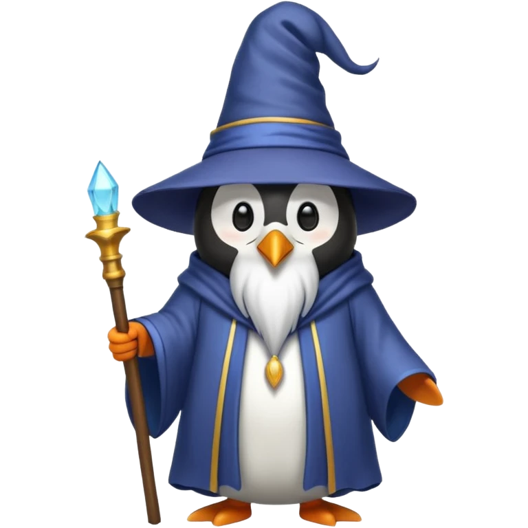 Penguin Wizard emoji