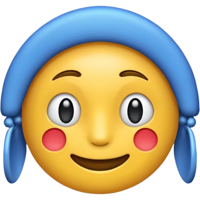 синий телефон  emoji