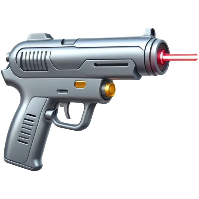 Futuristic laser pistol emoji