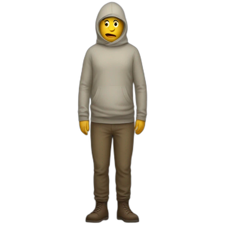 Full Body Of person with large mummeries emoji