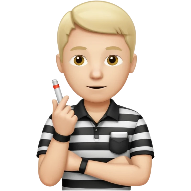 referee with crossed arms up emoji