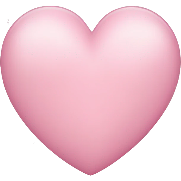 light pink heart emoji