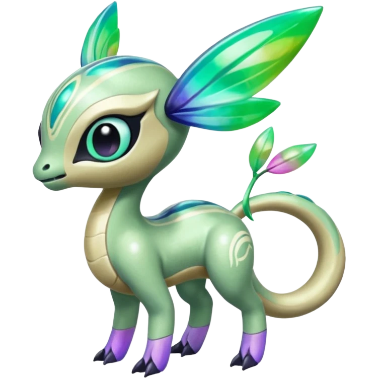 Colorful Shiny Exotic Meloetta-Palkia-Virizion-Venom-Stitch-Fakémon-creature-hybrid emoji
